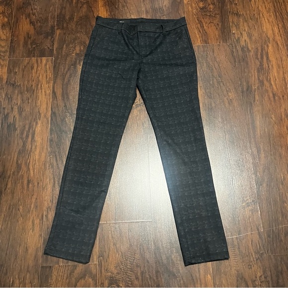 Kut From The Kloth Diana Skinny Black Charcoal Patterned Mid Rise Trousers 12 - Picture 8 of 16